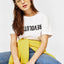 Cotton T-shirt with slogan